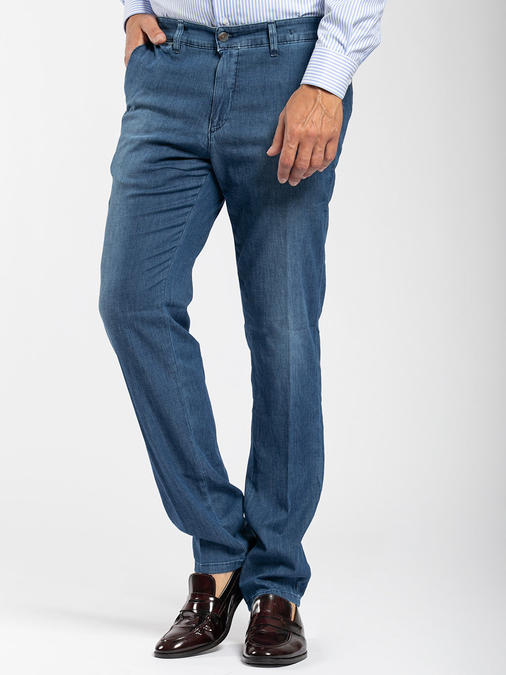 Chino chambray jeans