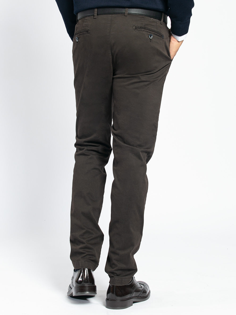 Pantalone in cotone stretch smerigliato