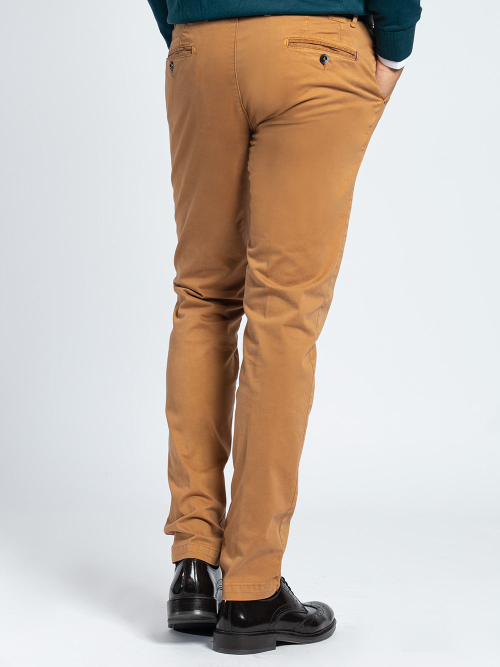 Pantalone in cotone stretch smerigliato