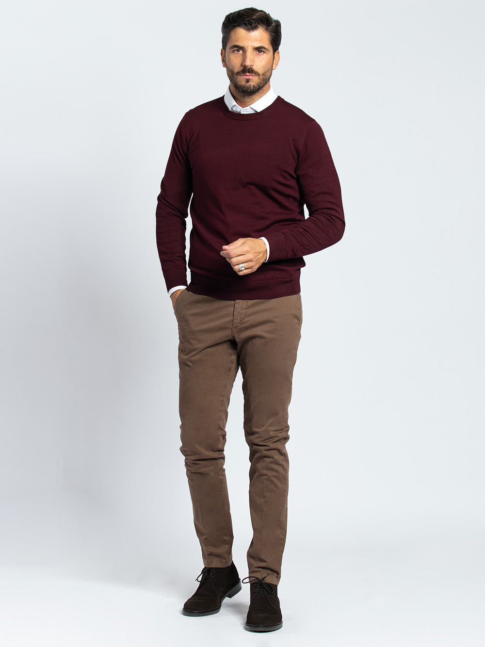 Pantalone in cotone stretch