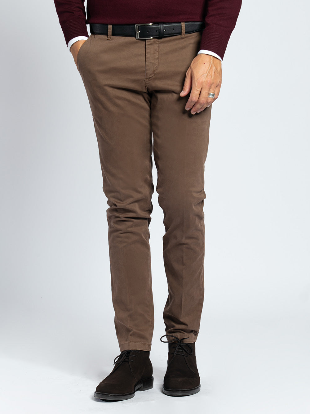 Pantalone in cotone stretch