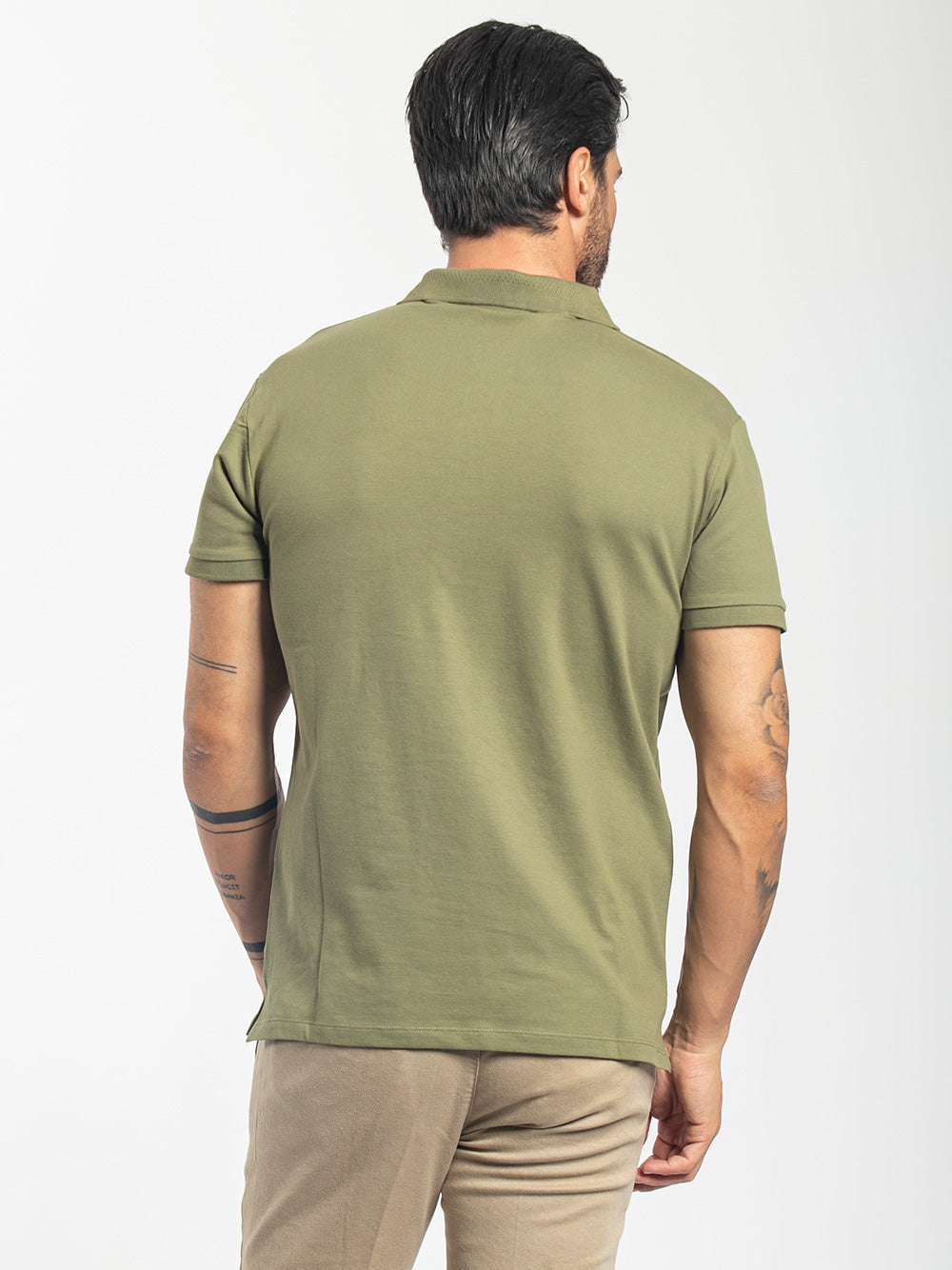 Polo basic in cotone piquet stretch